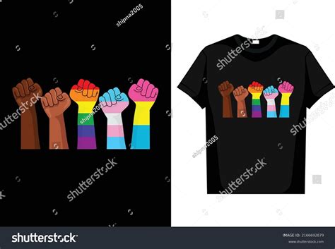 Pride Day Lgbt Gay Tshirt Design Stock Vector Royalty Free Shutterstock