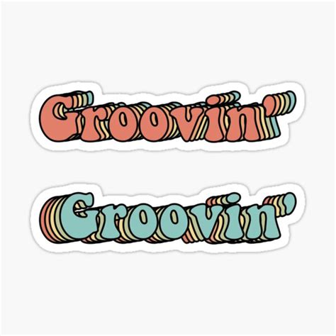 Groovin Sticker For Sale By Toskehooiveld Redbubble