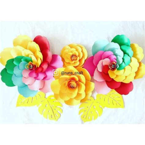 Jual PAPER FLOWER SET DEKORASI BUNGA KERTAS Shopee Indonesia