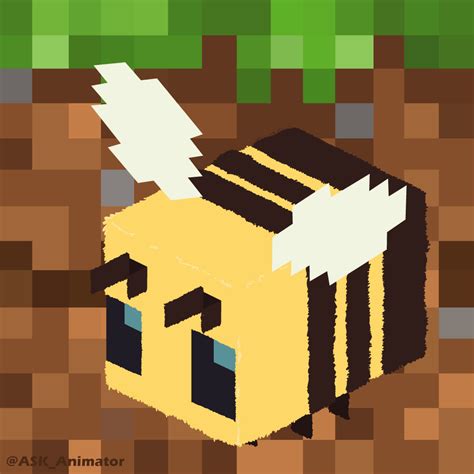 Minecraft Bee By Ask Animator On Deviantart