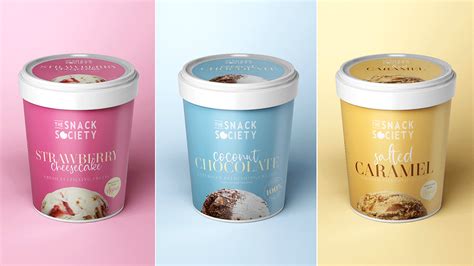 The Snack Society Ice Cream Packaging On Behance