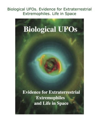 DownloadPDF Biological UFOs. Evidence for Extraterrestrial ...