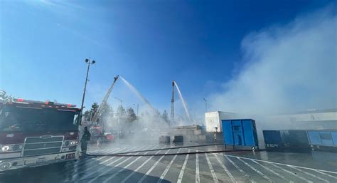 Tesla factory packing material starts fire outside California plant