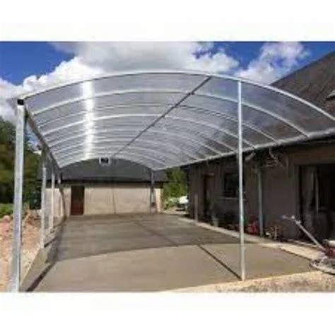 soham enterprises polycarbonate roofing shed   mm  square