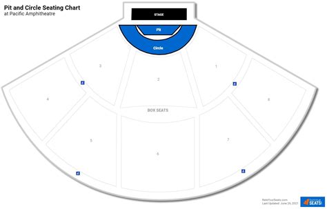 Seating Chart Pacific Amphitheater Pe