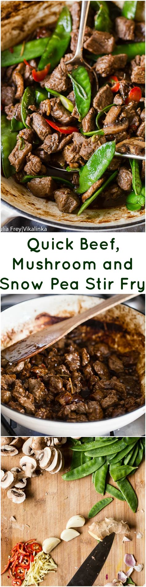 Make This Beef Mushroom And Snow Pea Stir Fry When You Have No Time For Cooking At All It S