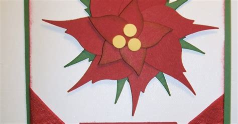 Stamp On This Punch Art Poinsettia