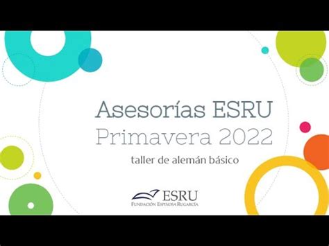 ESRU Capacita taller de alemán YouTube