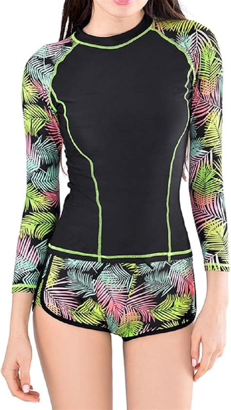 Sorrica Long Sleeve Beach Rashguard Swimwear Two Piece Uv Sun