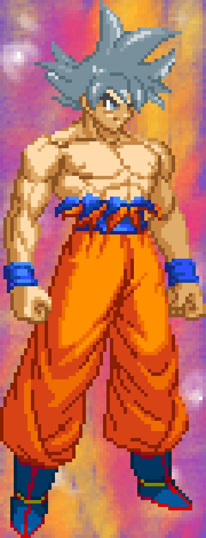 Editing Goku UI Pixel Art Free Online Pixel Art Drawing Tool Pixilart