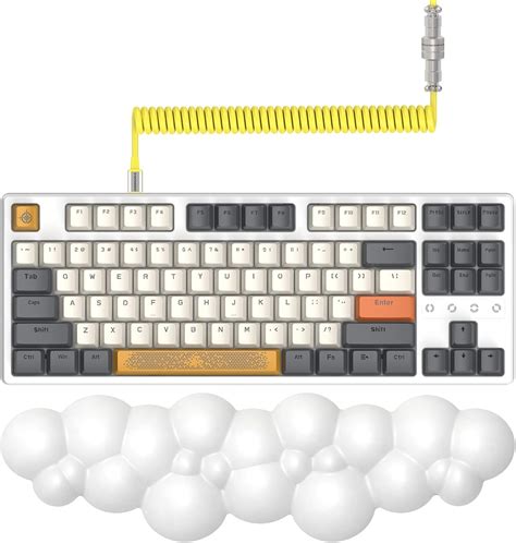 Mambasnake K Tkl Hot Swappable Wireless Mechanical Gaming Keyboard Custom Coiled Usb C Cable