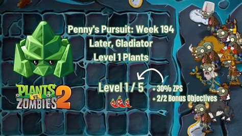 Pvz Penny S Pursuit Reinforce Mint Week Level With