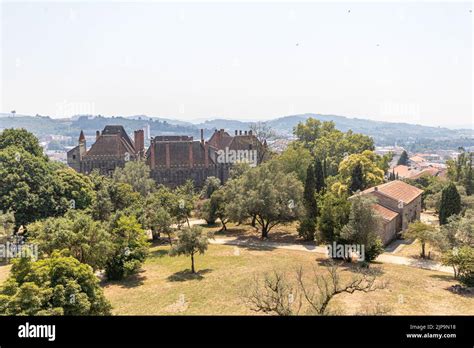 Guimaraes, Portugal. The Paco dos Duques de Braganca (Palace of the Dukes of Braganza) and the ...