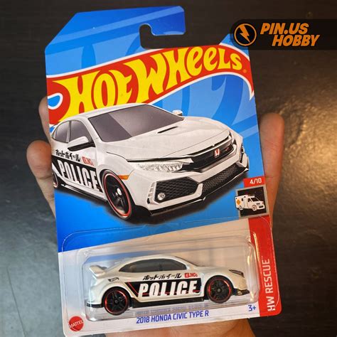 Jual Hot Wheels Honda Civic Type R Putih Police Ek Si Ef Eg Spoon Boulevard Miniatur