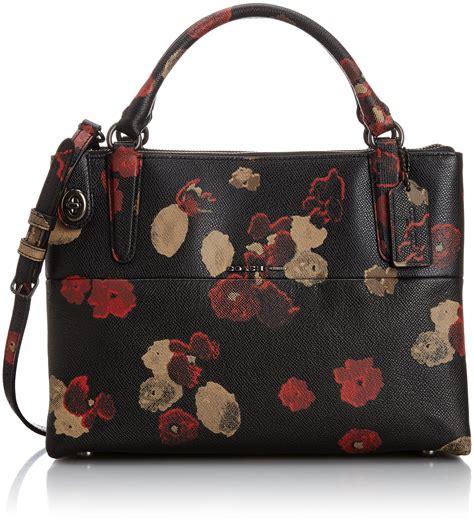 Coach Floral Print Bag Nwt Coach Prairie Satchel Leather Bag Handbag Floral Print New