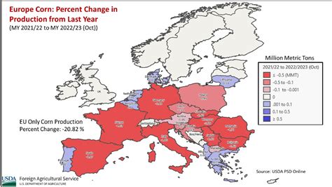 Cea mai mică producție de porumb în ultimii 15 ani în UE România este