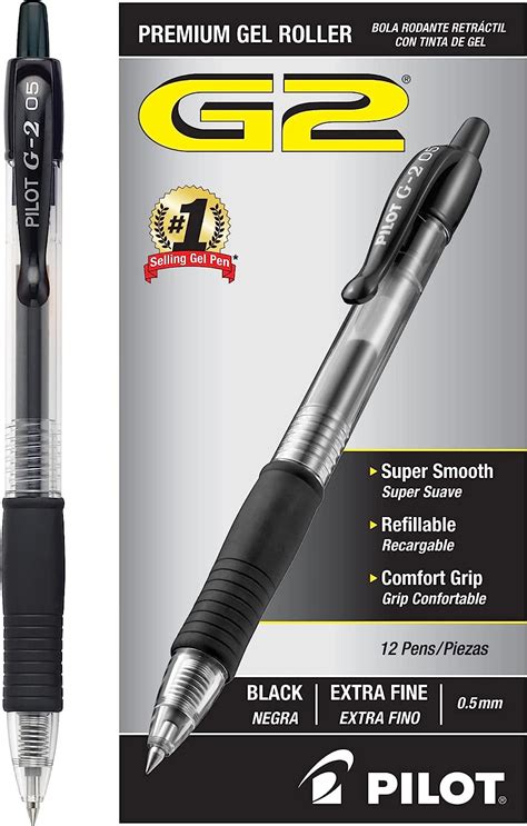 PILOT G2 Premium Bolígrafos de gel recargables y retráctiles punta