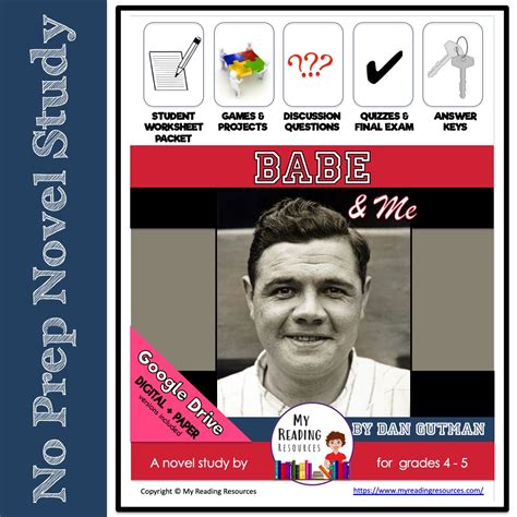 Babe Me Novel Study My Reading Resources