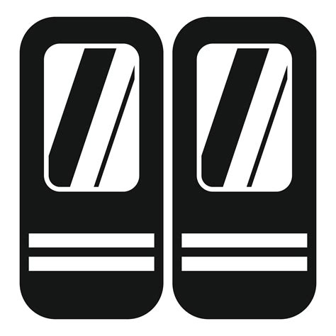 Metro train doors icon simple vector. Railway station 15149666 Vector