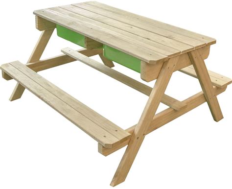 Table De Jeux Pique Nique En Bois Enfant Dual