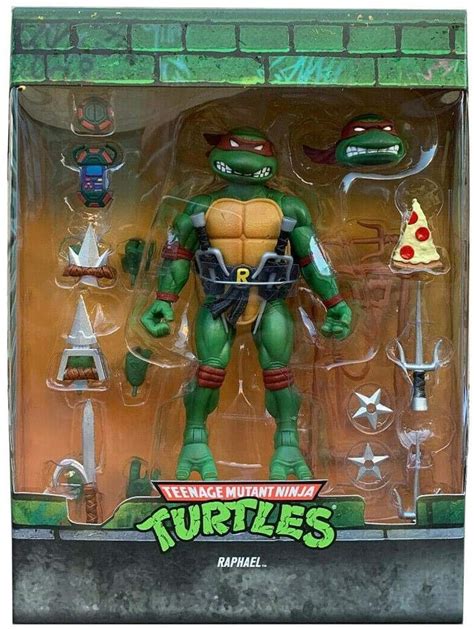 Teenage Mutant Ninja Turtles Ultimates Wave 1 Raphael 7 Action Figure Version 1 Super7 Toywiz