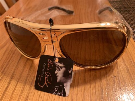 Elvis Presley Licensed Classic Tcb The King Sunglasses Gold Nwt Plastic Frames Ebay