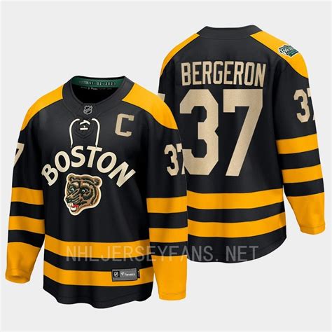 Patrice Bergeron Boston Bruins 2023 Winter Classic Breakaway Black ...