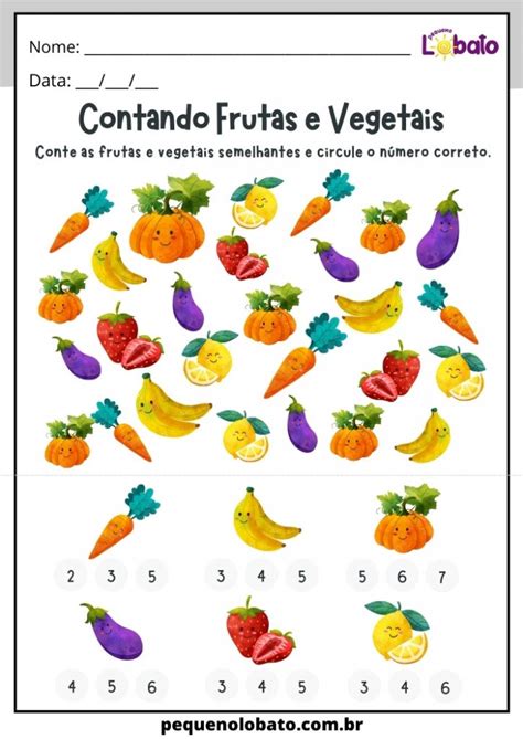 Atividades Frutas E Vegetais Para Educa O Infantil