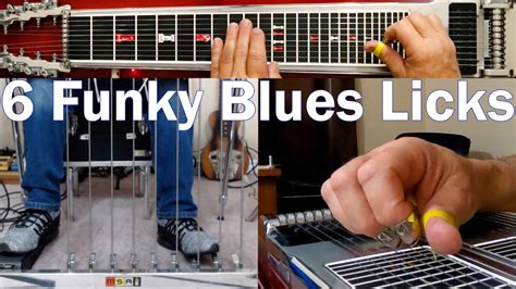 6 Funky Blues Licks Pedal Steel Guitar Lesson YouTube