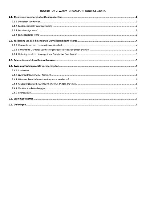 H Warmtetransport Door Geleiding Hoofdstuk Warmtetransport Door