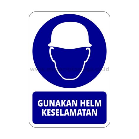 Jual Promo Safety Sign Rambu K3 Apd Gunakan Helm Keselamatan 35cm X50cm Elegan Shopee Indonesia