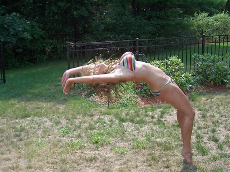 Grass Stretching Leg Meadow Porn Pic