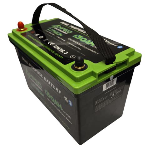 130ah Dual Purpose Lithium Battery Cranking 128v Bluetooth Ip67