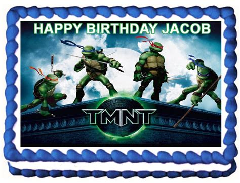 Edible Teenage Mutant Ninja Turtles Image Cake Topper Sheet