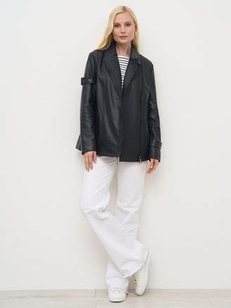 КОЖАНАЯ КУРТКА кожа, цвет темно-синий, арт. 26603663 - цена 19990 руб ...