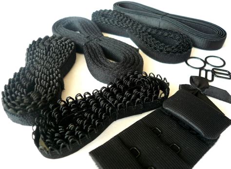 Bra Lingerie Elastic Kit With Hooks And Eye Sliders White Etsy