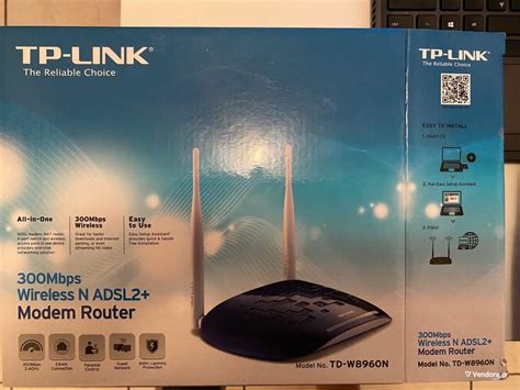 TP-LINK TD-W8960N 300Mbps Ασύρματο N ADSL2+… - € 10,00 - Vendora
