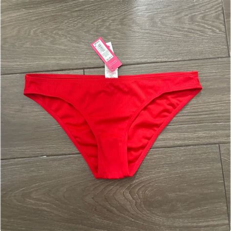 Xhilaration Swim Nwt Red Cheeky Bikini Bottoms Poshmark