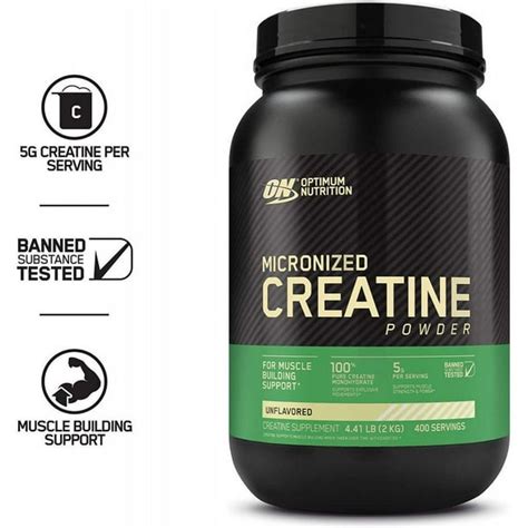 Optimum Nutrition Micronized Creatine Powder, 400 Servings - Walmart ...