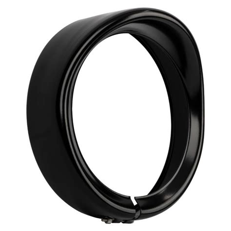 7 Black Headlight Visor Trim Ring For Harley Davidson®