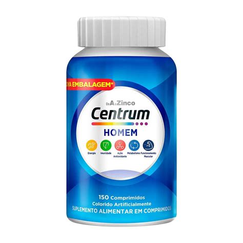 Melhor Polivitaminico Para Homens - Polivitamínico Centrum Homem 150 Unidades - Comprimido – Pill Farmácia ...