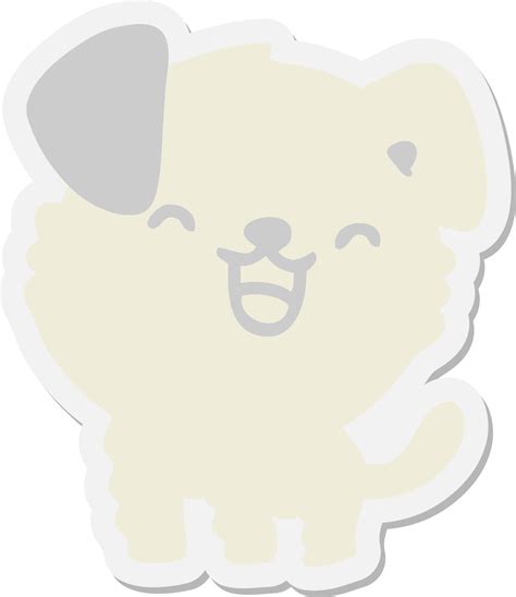 Cute Puppy Sticker 44984045 Png