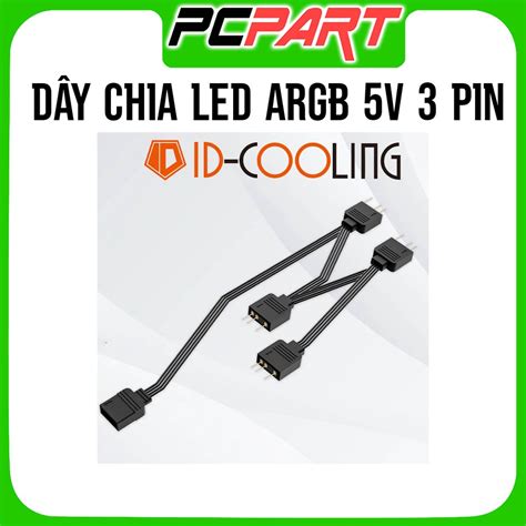 Id-cooling FS-04 ARGB LED splitter wire for 4 ARGB 5V 3 pin LED fans ...