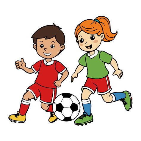 cute boy kicking soccer ball clipart  png svg vector