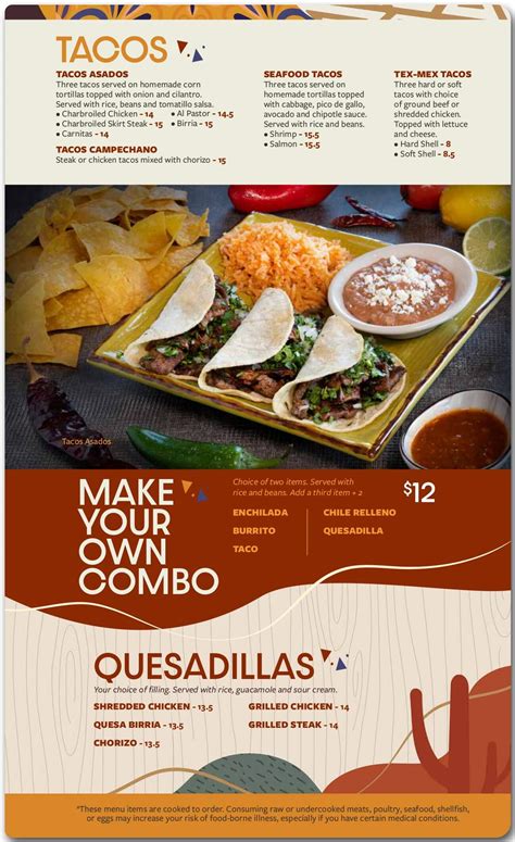 Winchester Menu – Alto de Jalisco