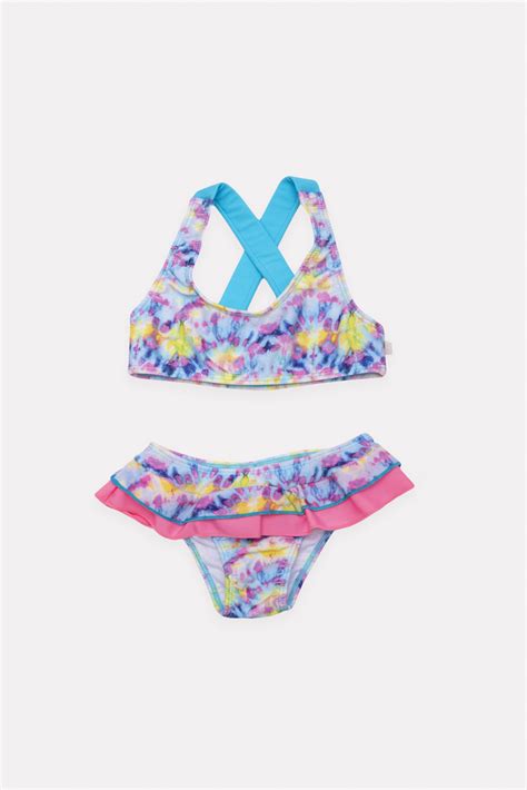 Bikini Niña Playa Retro