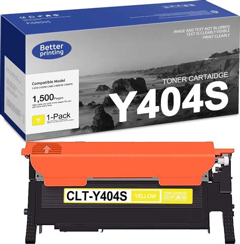 Amazon.com: Y404S CLT-Y404S Toner Cartridge (Yellow, 1 Pack ...