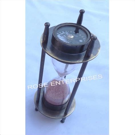 Antique Brass Send Timer With Two Side Compass Manufacturer Supplier