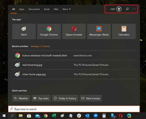 Bing Rewards In Windows Search Console Rolling Out More Widely