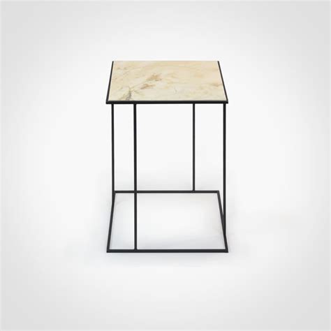 Frame Travertine Side Table By Dfdesignlab Nicola Di Froscia
